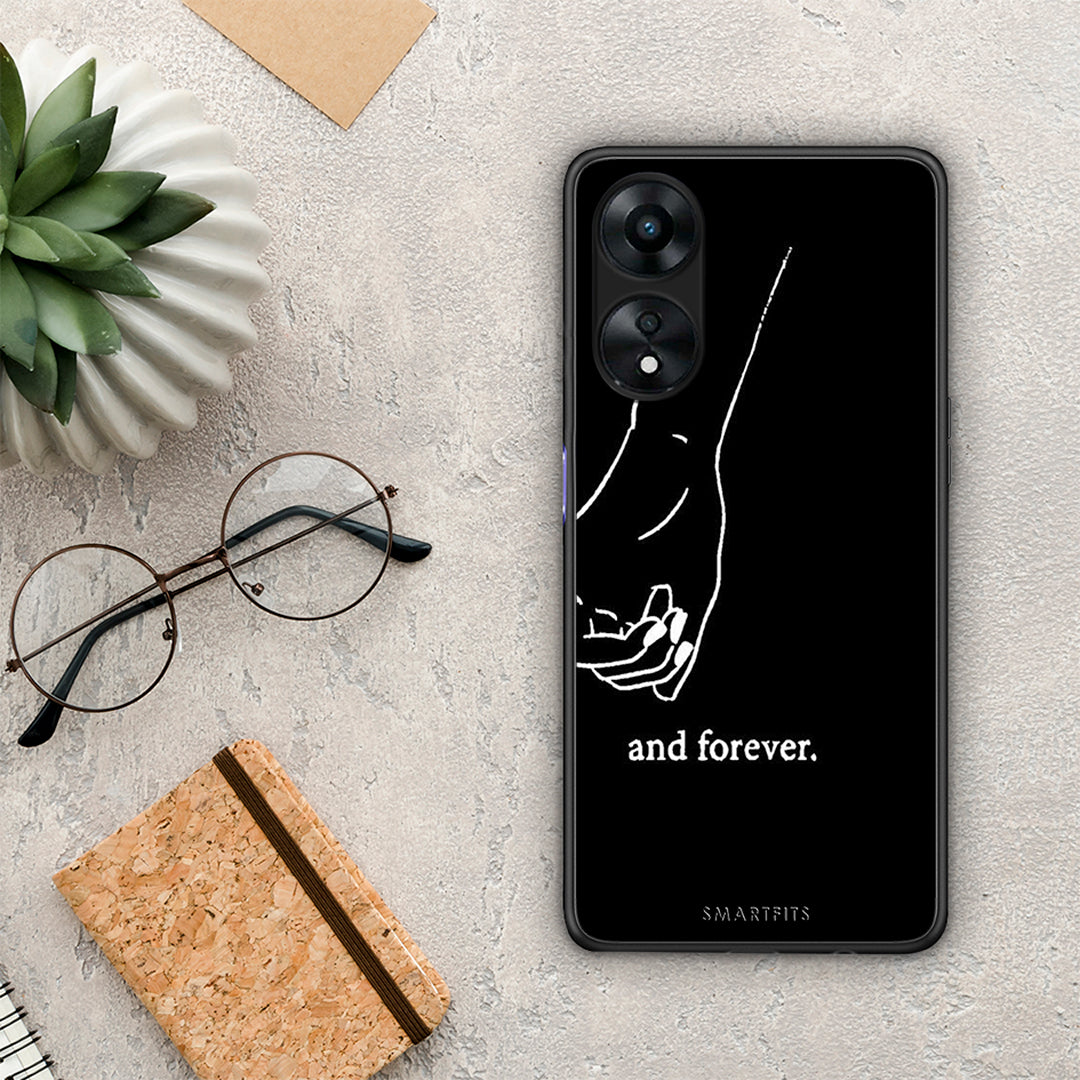 Θήκη Oppo A78 Always & Forever 2 από τη Smartfits με σχέδιο στο πίσω μέρος και μαύρο περίβλημα | Oppo A78 Always & Forever 2 Case with Colorful Back and Black Bezels