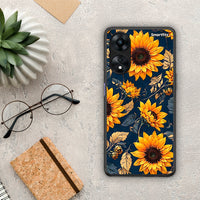 Thumbnail for Θήκη Oppo A78 Autumn Sunflowers από τη Smartfits με σχέδιο στο πίσω μέρος και μαύρο περίβλημα | Oppo A78 Autumn Sunflowers Case with Colorful Back and Black Bezels