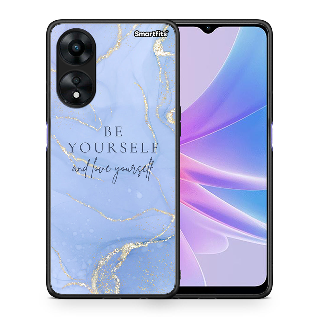 Θήκη Oppo A78 Be Yourself από τη Smartfits με σχέδιο στο πίσω μέρος και μαύρο περίβλημα | Oppo A78 Be Yourself Case with Colorful Back and Black Bezels