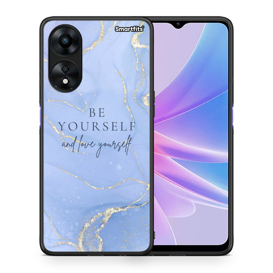 Θήκη Oppo A78 Be Yourself από τη Smartfits με σχέδιο στο πίσω μέρος και μαύρο περίβλημα | Oppo A78 Be Yourself Case with Colorful Back and Black Bezels