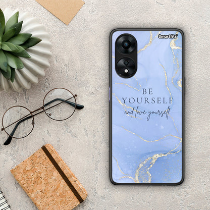 Θήκη Oppo A78 Be Yourself από τη Smartfits με σχέδιο στο πίσω μέρος και μαύρο περίβλημα | Oppo A78 Be Yourself Case with Colorful Back and Black Bezels