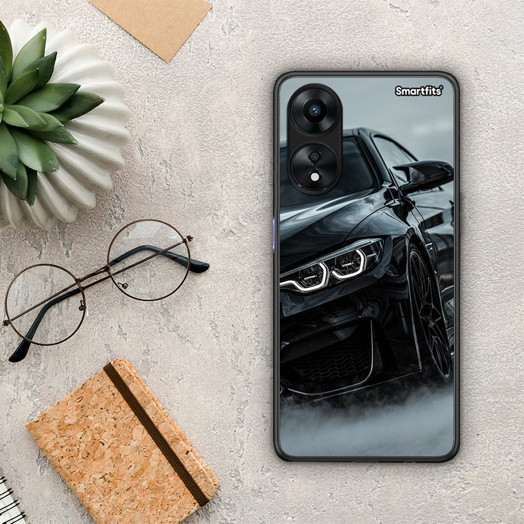 Θήκη Oppo A78 Black BMW από τη Smartfits με σχέδιο στο πίσω μέρος και μαύρο περίβλημα | Oppo A78 Black BMW Case with Colorful Back and Black Bezels