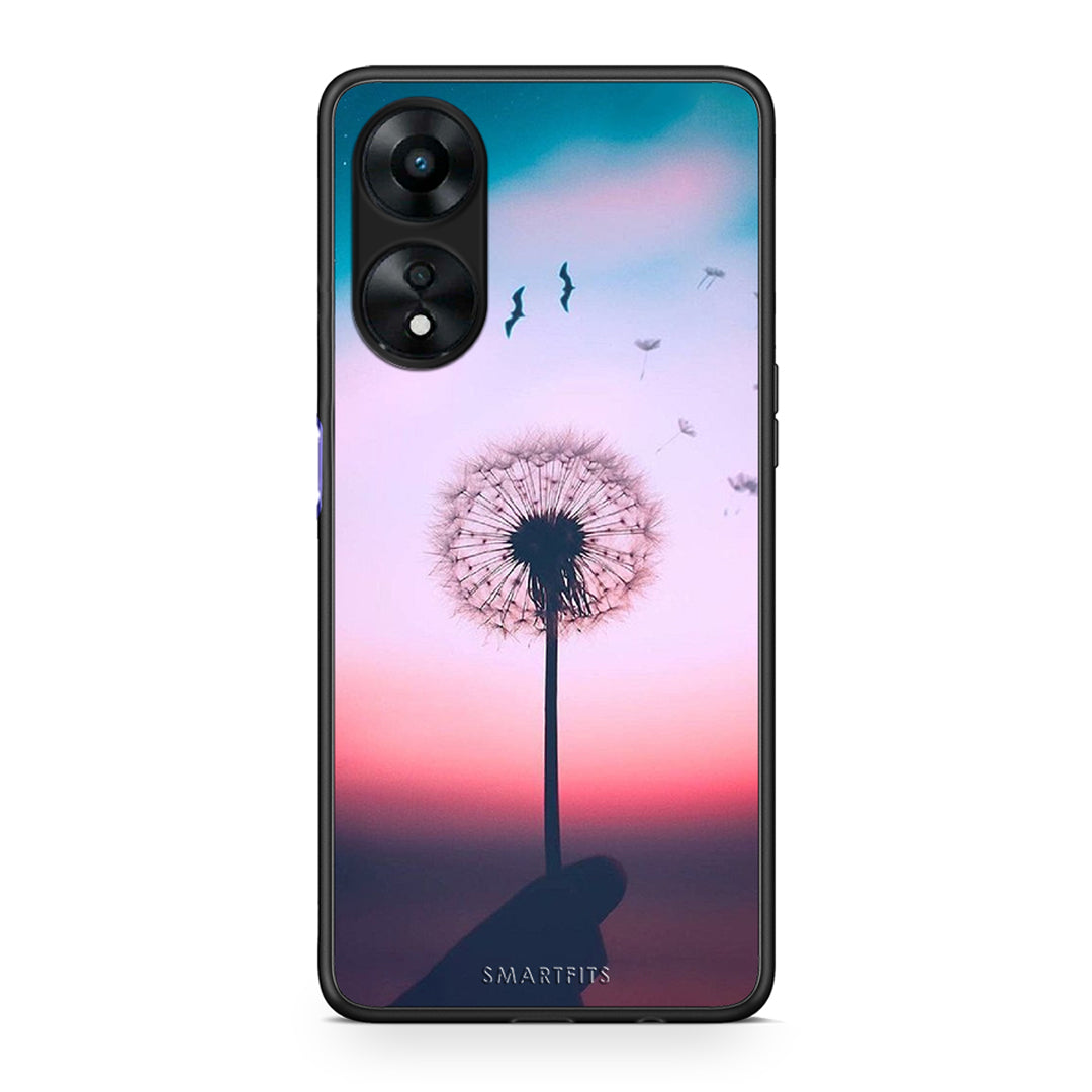 Θήκη Oppo A78 Boho Wish από τη Smartfits με σχέδιο στο πίσω μέρος και μαύρο περίβλημα | Oppo A78 Boho Wish Case with Colorful Back and Black Bezels