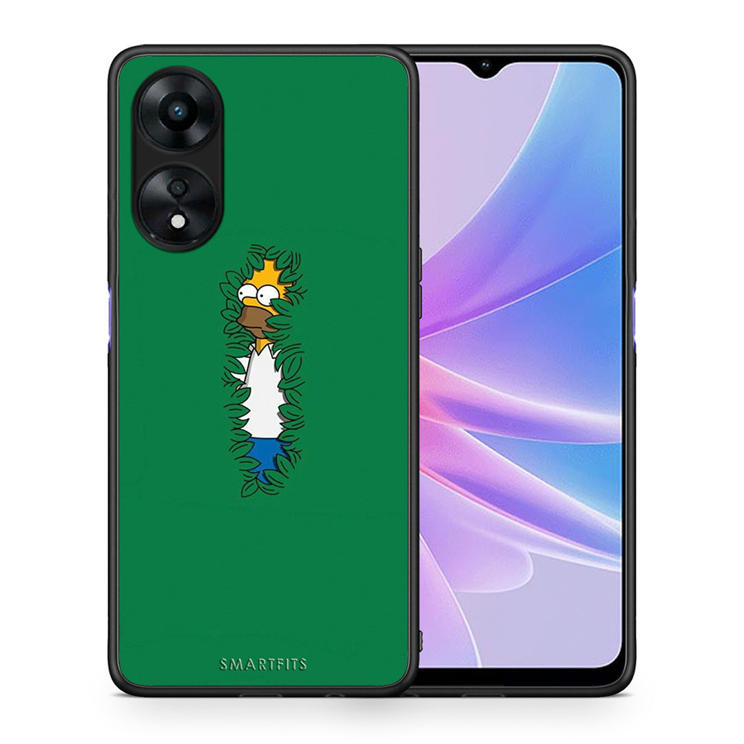 Θήκη Oppo A78 Bush Man από τη Smartfits με σχέδιο στο πίσω μέρος και μαύρο περίβλημα | Oppo A78 Bush Man Case with Colorful Back and Black Bezels