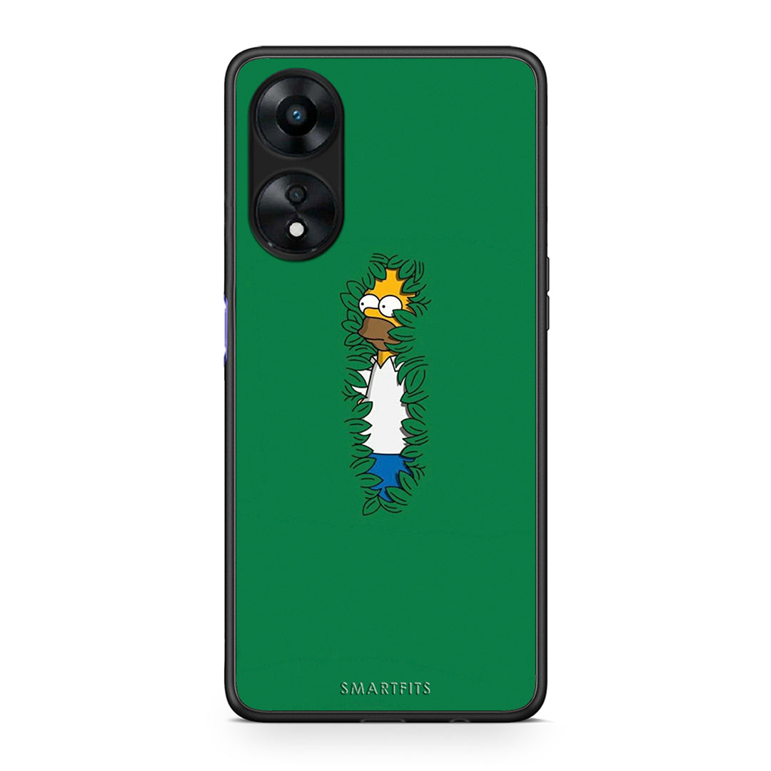 Θήκη Oppo A78 Bush Man από τη Smartfits με σχέδιο στο πίσω μέρος και μαύρο περίβλημα | Oppo A78 Bush Man Case with Colorful Back and Black Bezels