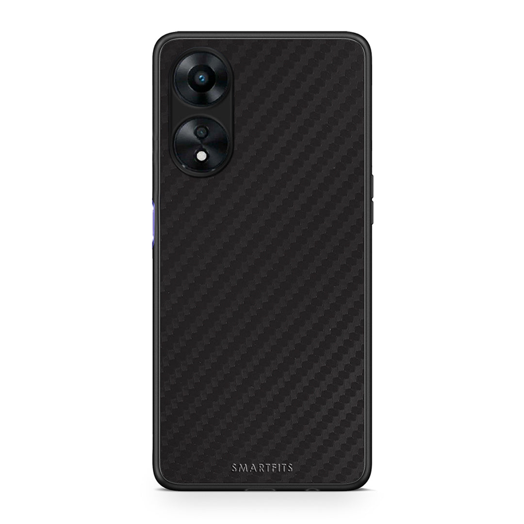 Θήκη Oppo A78 Carbon Black από τη Smartfits με σχέδιο στο πίσω μέρος και μαύρο περίβλημα | Oppo A78 Carbon Black Case with Colorful Back and Black Bezels