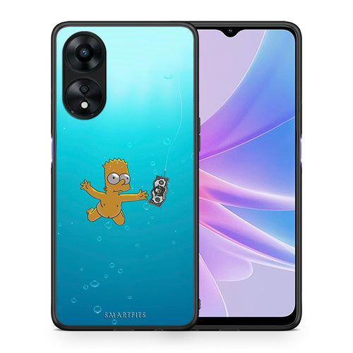 Θήκη Oppo A78 Chasing Money από τη Smartfits με σχέδιο στο πίσω μέρος και μαύρο περίβλημα | Oppo A78 Chasing Money Case with Colorful Back and Black Bezels