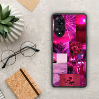 Thumbnail for Θήκη Oppo A78 Collage Red Roses από τη Smartfits με σχέδιο στο πίσω μέρος και μαύρο περίβλημα | Oppo A78 Collage Red Roses Case with Colorful Back and Black Bezels
