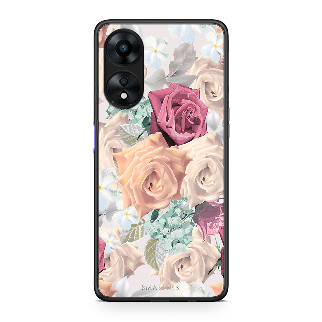 Θήκη Oppo A78 Floral Bouquet από τη Smartfits με σχέδιο στο πίσω μέρος και μαύρο περίβλημα | Oppo A78 Floral Bouquet Case with Colorful Back and Black Bezels