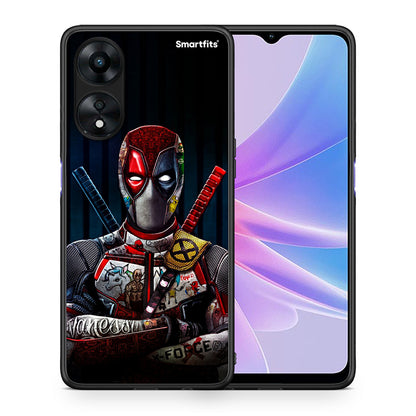 Θήκη Oppo A78 Funny Guy από τη Smartfits με σχέδιο στο πίσω μέρος και μαύρο περίβλημα | Oppo A78 Funny Guy Case with Colorful Back and Black Bezels