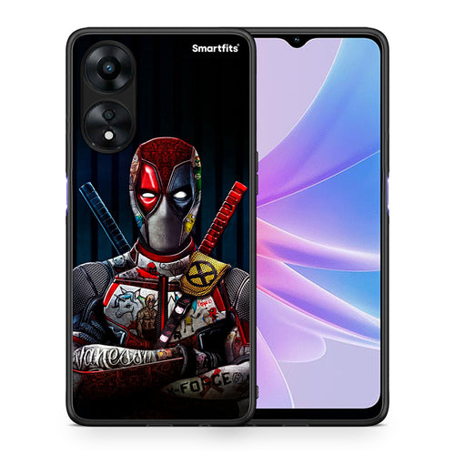 Θήκη Oppo A78 Funny Guy από τη Smartfits με σχέδιο στο πίσω μέρος και μαύρο περίβλημα | Oppo A78 Funny Guy Case with Colorful Back and Black Bezels