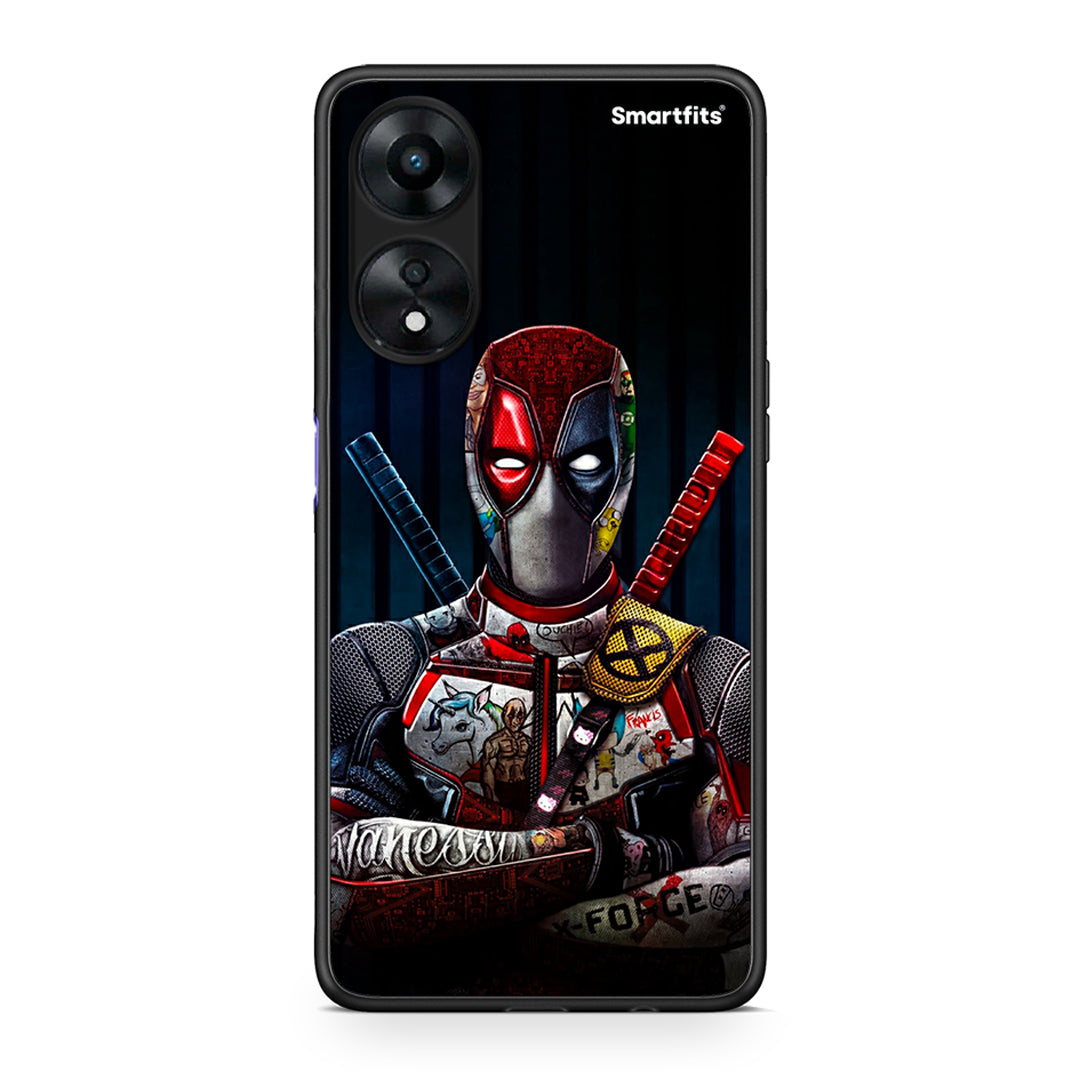 Θήκη Oppo A78 Funny Guy από τη Smartfits με σχέδιο στο πίσω μέρος και μαύρο περίβλημα | Oppo A78 Funny Guy Case with Colorful Back and Black Bezels