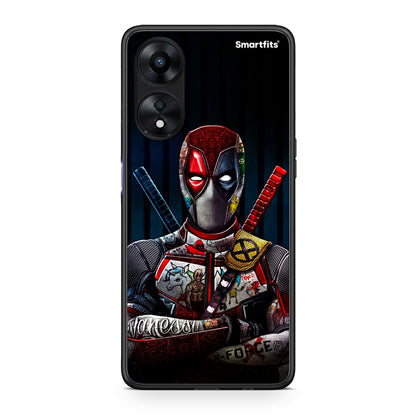 Θήκη Oppo A78 Funny Guy από τη Smartfits με σχέδιο στο πίσω μέρος και μαύρο περίβλημα | Oppo A78 Funny Guy Case with Colorful Back and Black Bezels