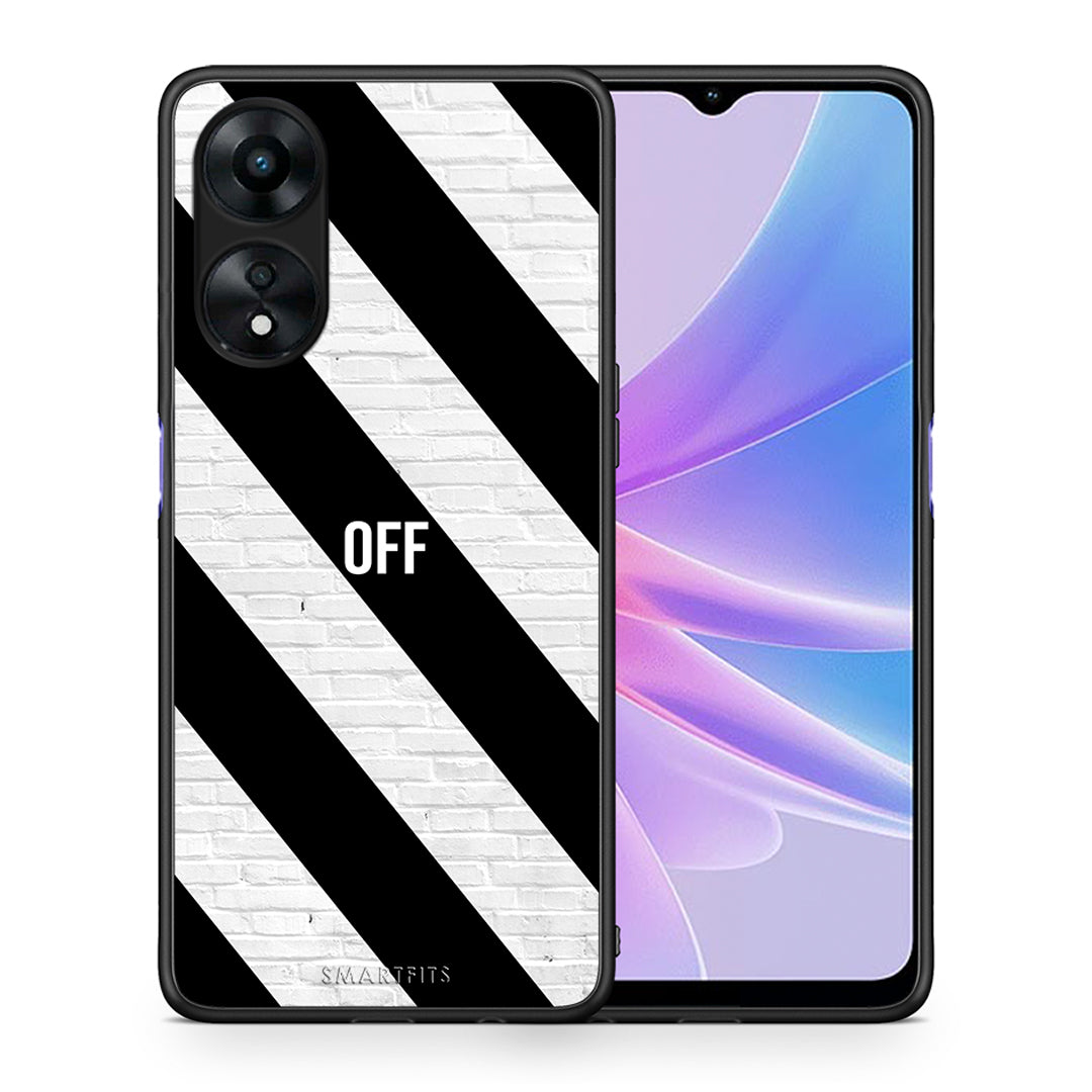 Θήκη Oppo A78 Get Off από τη Smartfits με σχέδιο στο πίσω μέρος και μαύρο περίβλημα | Oppo A78 Get Off Case with Colorful Back and Black Bezels