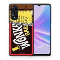 Thumbnail for Θήκη Oppo A78 Golden Ticket από τη Smartfits με σχέδιο στο πίσω μέρος και μαύρο περίβλημα | Oppo A78 Golden Ticket Case with Colorful Back and Black Bezels