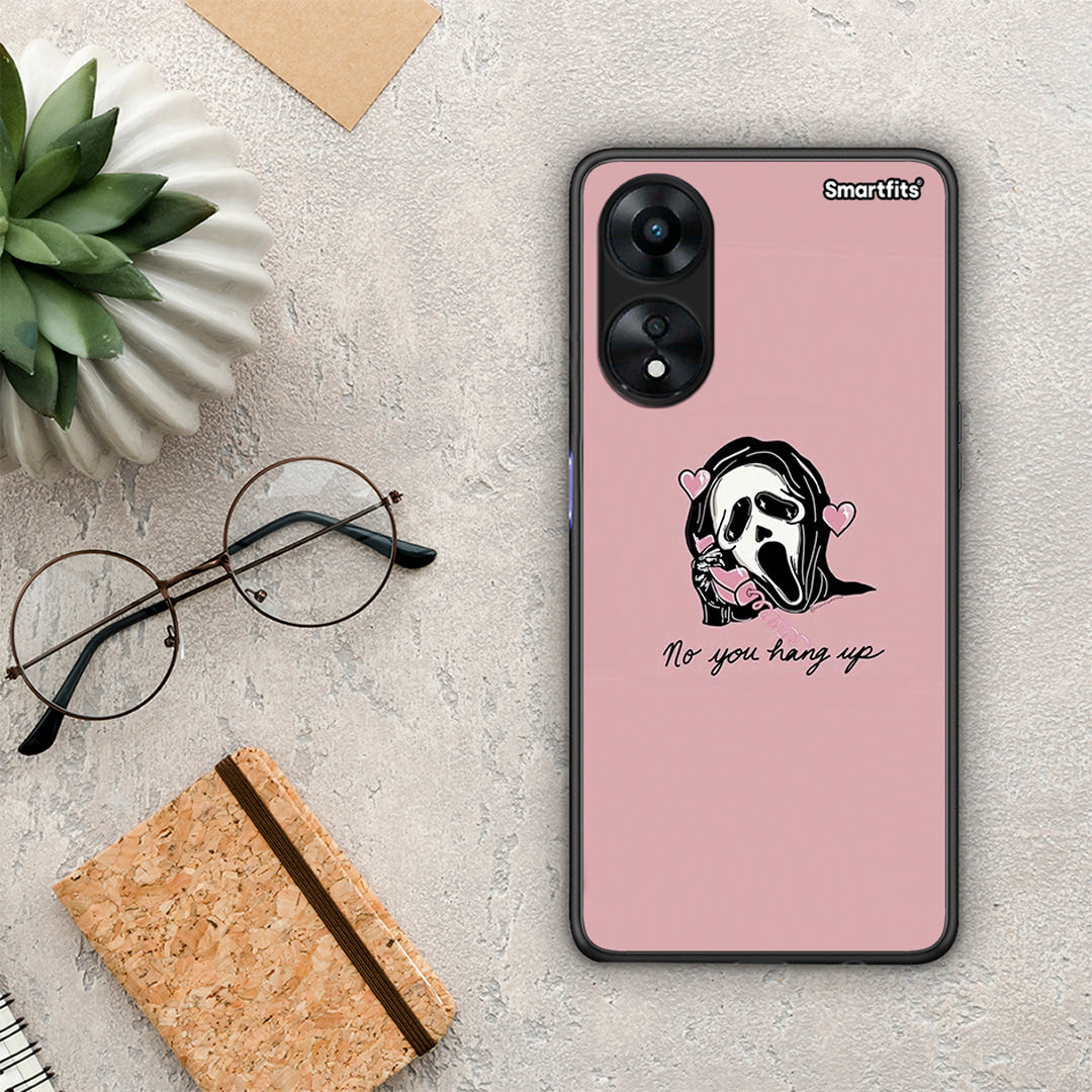 Θήκη Oppo A78 Halloween Hang Up από τη Smartfits με σχέδιο στο πίσω μέρος και μαύρο περίβλημα | Oppo A78 Halloween Hang Up Case with Colorful Back and Black Bezels