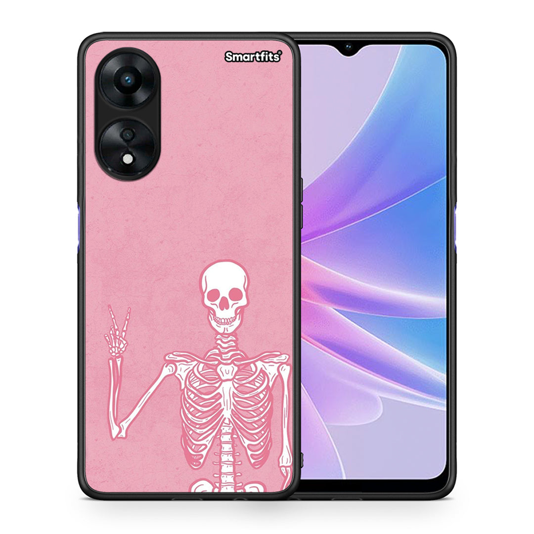 Θήκη Oppo A78 Halloween Motivation από τη Smartfits με σχέδιο στο πίσω μέρος και μαύρο περίβλημα | Oppo A78 Halloween Motivation Case with Colorful Back and Black Bezels
