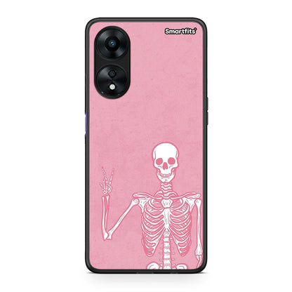 Θήκη Oppo A78 Halloween Motivation από τη Smartfits με σχέδιο στο πίσω μέρος και μαύρο περίβλημα | Oppo A78 Halloween Motivation Case with Colorful Back and Black Bezels