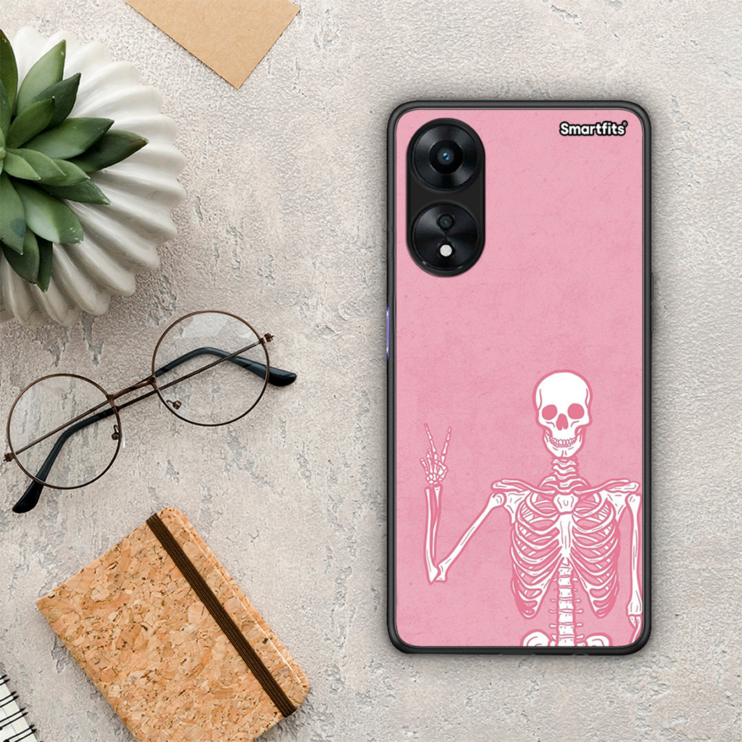 Θήκη Oppo A78 Halloween Motivation από τη Smartfits με σχέδιο στο πίσω μέρος και μαύρο περίβλημα | Oppo A78 Halloween Motivation Case with Colorful Back and Black Bezels