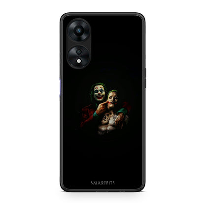 Θήκη Oppo A78 Hero Clown από τη Smartfits με σχέδιο στο πίσω μέρος και μαύρο περίβλημα | Oppo A78 Hero Clown Case with Colorful Back and Black Bezels