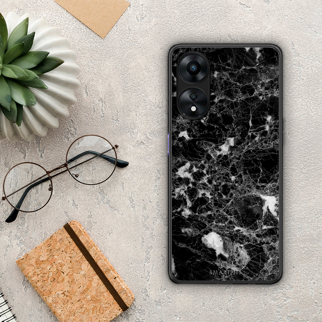 Θήκη Oppo A78 Marble Male από τη Smartfits με σχέδιο στο πίσω μέρος και μαύρο περίβλημα | Oppo A78 Marble Male Case with Colorful Back and Black Bezels