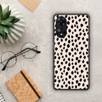 Thumbnail for Θήκη Oppo A78 New Polka Dots από τη Smartfits με σχέδιο στο πίσω μέρος και μαύρο περίβλημα | Oppo A78 New Polka Dots Case with Colorful Back and Black Bezels