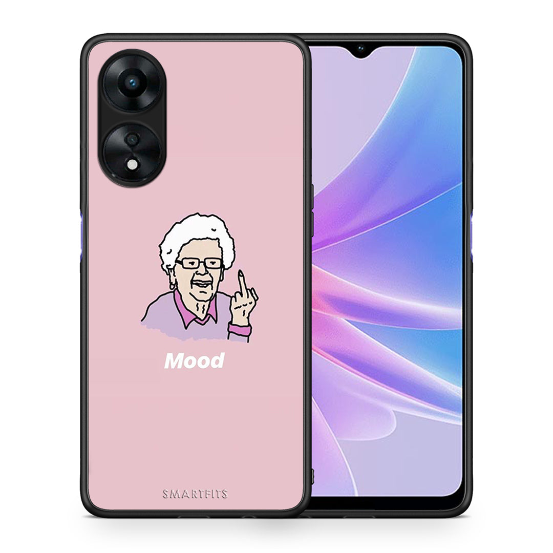 Θήκη Oppo A78 PopArt Mood από τη Smartfits με σχέδιο στο πίσω μέρος και μαύρο περίβλημα | Oppo A78 PopArt Mood Case with Colorful Back and Black Bezels