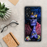 Thumbnail for Θήκη Oppo A78 PopArt Thanos από τη Smartfits με σχέδιο στο πίσω μέρος και μαύρο περίβλημα | Oppo A78 PopArt Thanos Case with Colorful Back and Black Bezels