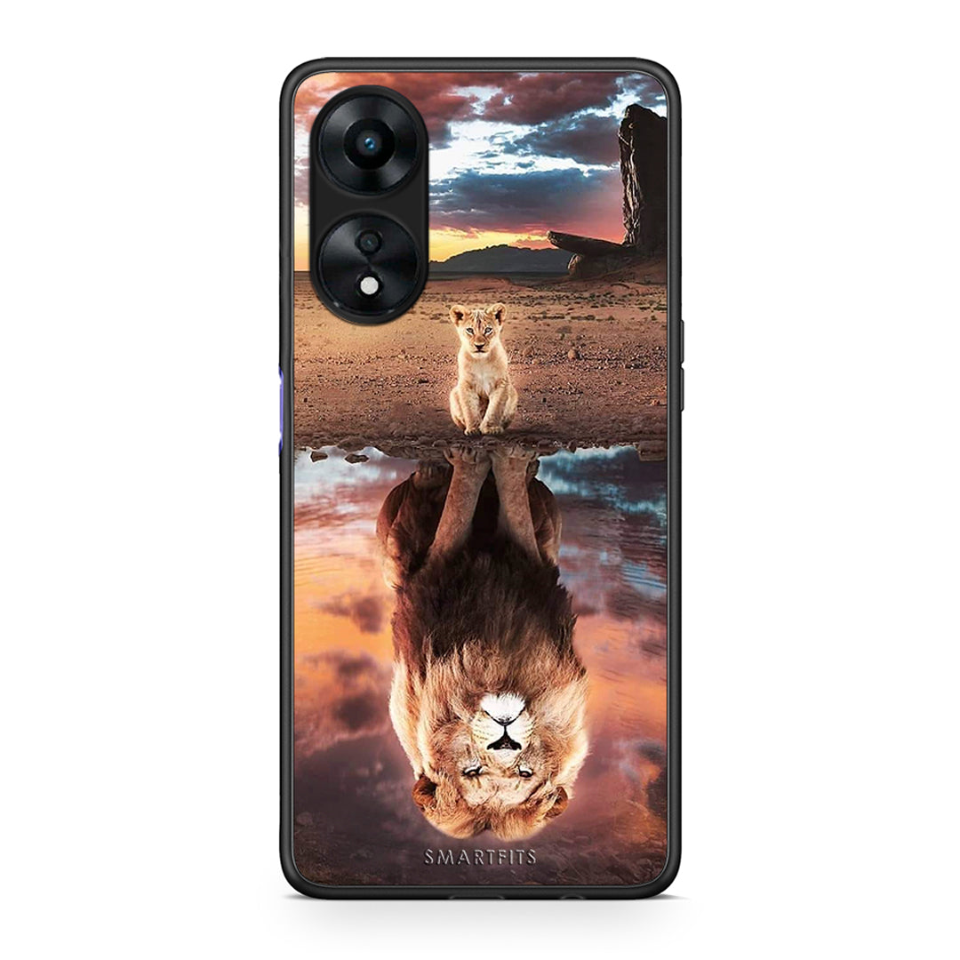 Θήκη Oppo A78 Sunset Dreams από τη Smartfits με σχέδιο στο πίσω μέρος και μαύρο περίβλημα | Oppo A78 Sunset Dreams Case with Colorful Back and Black Bezels