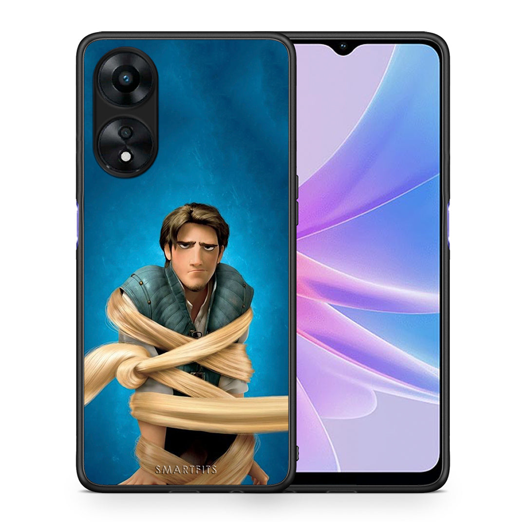 Θήκη Oppo A78 Tangled 1 από τη Smartfits με σχέδιο στο πίσω μέρος και μαύρο περίβλημα | Oppo A78 Tangled 1 Case with Colorful Back and Black Bezels