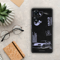 Thumbnail for Θήκη Oppo A78 Tokyo Drift από τη Smartfits με σχέδιο στο πίσω μέρος και μαύρο περίβλημα | Oppo A78 Tokyo Drift Case with Colorful Back and Black Bezels