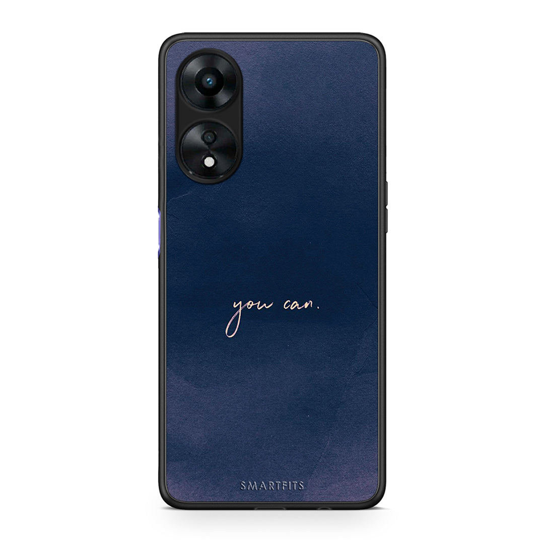 Θήκη Oppo A78 You Can από τη Smartfits με σχέδιο στο πίσω μέρος και μαύρο περίβλημα | Oppo A78 You Can Case with Colorful Back and Black Bezels