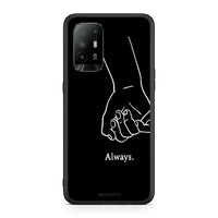 Thumbnail for Oppo A94 5G Always & Forever 1 Θήκη Αγίου Βαλεντίνου από τη Smartfits με σχέδιο στο πίσω μέρος και μαύρο περίβλημα | Smartphone case with colorful back and black bezels by Smartfits