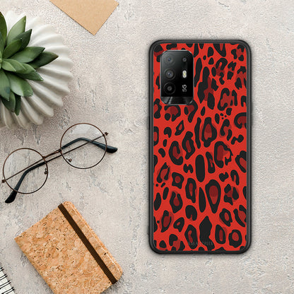 Animal Red Leopard - Oppo A94 5G / F19 Pro / Reno5 Lite θήκη