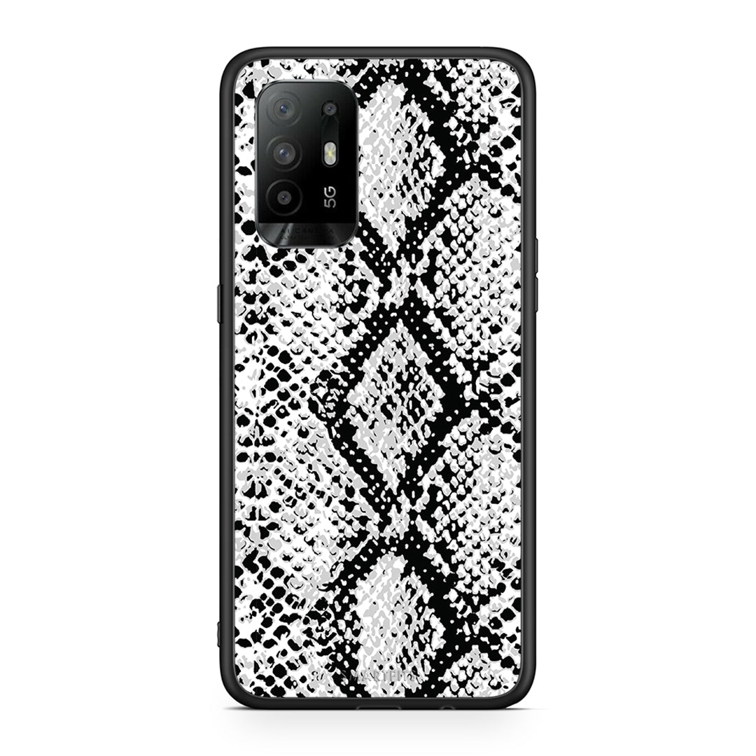 24 - Oppo A94 5G White Snake Animal case, cover, bumper