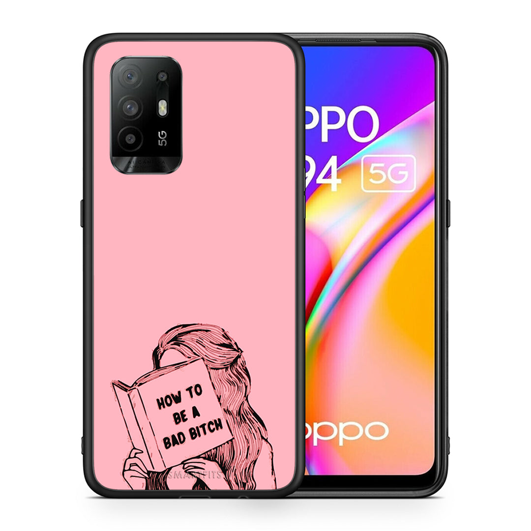 Θήκη Oppo A94 5G Bad Bitch από τη Smartfits με σχέδιο στο πίσω μέρος και μαύρο περίβλημα | Oppo A94 5G Bad Bitch case with colorful back and black bezels