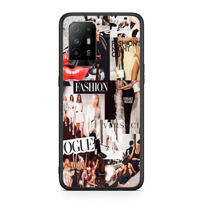 Oppo A94 5G Collage Fashion Θήκη Αγίου Βαλεντίνου από τη Smartfits με σχέδιο στο πίσω μέρος και μαύρο περίβλημα | Smartphone case with colorful back and black bezels by Smartfits