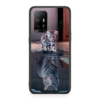4 - Oppo A94 5G Tiger Cute case, cover, bumper