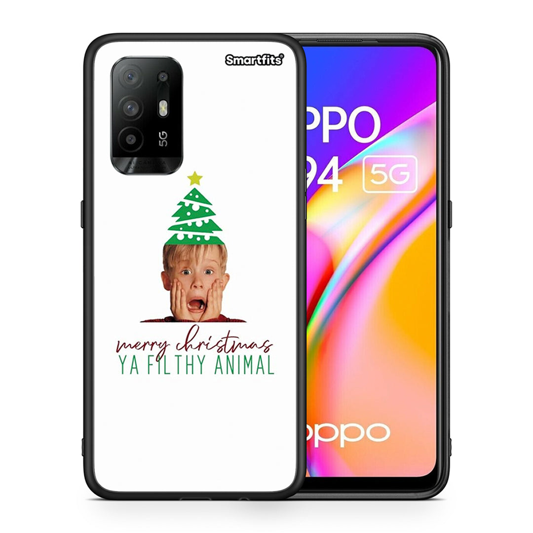 Θήκη Oppo A94 5G Filthy Animal από τη Smartfits με σχέδιο στο πίσω μέρος και μαύρο περίβλημα | Oppo A94 5G Filthy Animal case with colorful back and black bezels