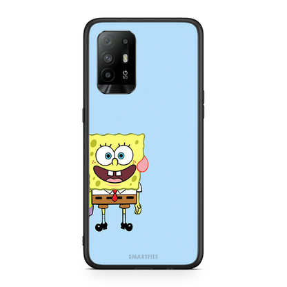 Oppo A94 5G Friends Bob θήκη από τη Smartfits με σχέδιο στο πίσω μέρος και μαύρο περίβλημα | Smartphone case with colorful back and black bezels by Smartfits