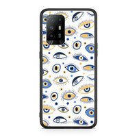Thumbnail for Oppo A94 5G Ftou Ftou θήκη από τη Smartfits με σχέδιο στο πίσω μέρος και μαύρο περίβλημα | Smartphone case with colorful back and black bezels by Smartfits