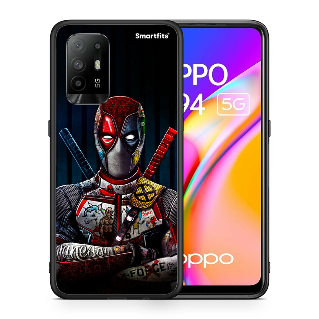 Θήκη Oppo A94 5G Funny Guy από τη Smartfits με σχέδιο στο πίσω μέρος και μαύρο περίβλημα | Oppo A94 5G Funny Guy case with colorful back and black bezels