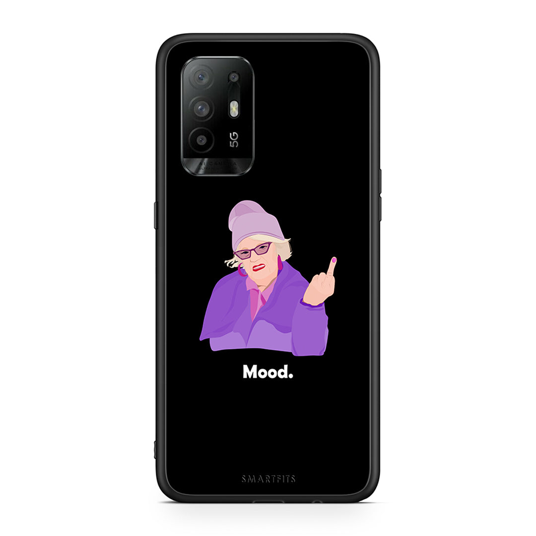 Oppo A94 5G Grandma Mood Black θήκη από τη Smartfits με σχέδιο στο πίσω μέρος και μαύρο περίβλημα | Smartphone case with colorful back and black bezels by Smartfits