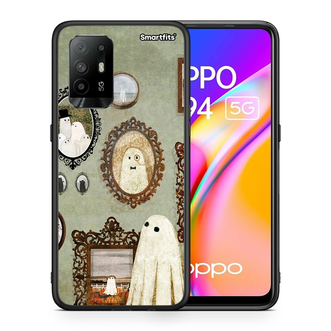 Θήκη Oppo A94 5G Halloween Ghost Season από τη Smartfits με σχέδιο στο πίσω μέρος και μαύρο περίβλημα | Oppo A94 5G Halloween Ghost Season case with colorful back and black bezels