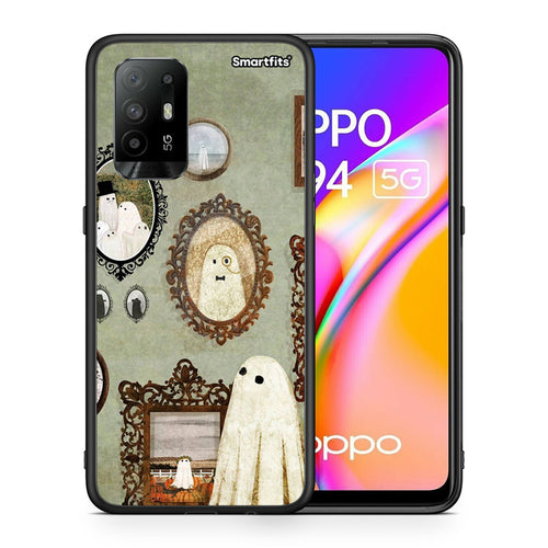 Θήκη Oppo A94 5G Halloween Ghost Season από τη Smartfits με σχέδιο στο πίσω μέρος και μαύρο περίβλημα | Oppo A94 5G Halloween Ghost Season case with colorful back and black bezels