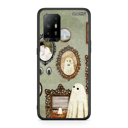 Oppo A94 5G Halloween Ghost Season θήκη από τη Smartfits με σχέδιο στο πίσω μέρος και μαύρο περίβλημα | Smartphone case with colorful back and black bezels by Smartfits