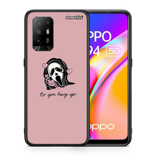 Θήκη Oppo A94 5G Halloween Hang Up από τη Smartfits με σχέδιο στο πίσω μέρος και μαύρο περίβλημα | Oppo A94 5G Halloween Hang Up case with colorful back and black bezels