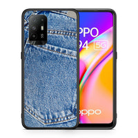 Thumbnail for Θήκη Oppo A94 5G Jeans Pocket από τη Smartfits με σχέδιο στο πίσω μέρος και μαύρο περίβλημα | Oppo A94 5G Jeans Pocket case with colorful back and black bezels