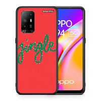 Thumbnail for Θήκη Oppo A94 5G Jingle Xmas από τη Smartfits με σχέδιο στο πίσω μέρος και μαύρο περίβλημα | Oppo A94 5G Jingle Xmas case with colorful back and black bezels