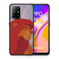 Thumbnail for Θήκη Αγίου Βαλεντίνου Oppo A94 5G Lion Love 1 από τη Smartfits με σχέδιο στο πίσω μέρος και μαύρο περίβλημα | Oppo A94 5G Lion Love 1 case with colorful back and black bezels